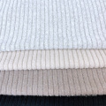 New trendy good quality  cheap rib rayon material viscose/polyester fabric brush with spandex knit garment fabric for sweater